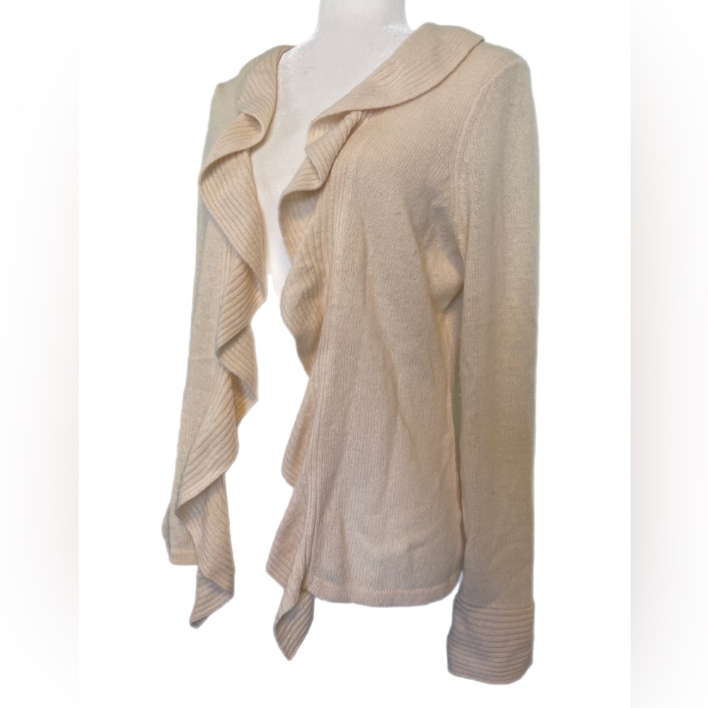 Charter Club Cashmere Ruffle Cardigan - Picture 8 of 11